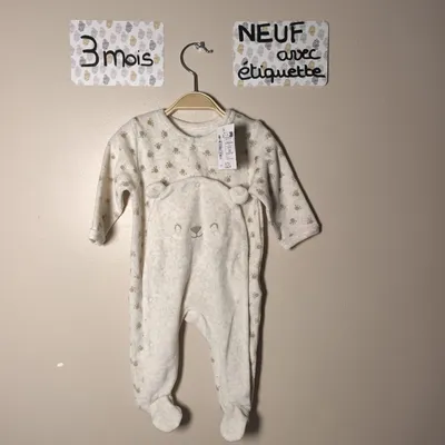 Pyjama mixte la halle taille 3 mois 